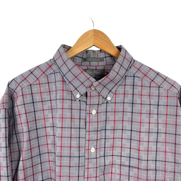 Daniel Cremieux Size 2XT Blue Striped Long Sleeve Button Down Dress Shirt - Picture 2 of 12